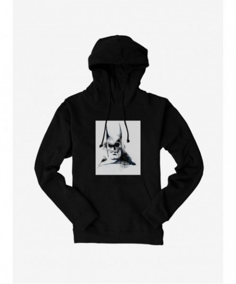 Hot Selling Batman Grayscale Watercolor Hoodie $19.76 Hoodies